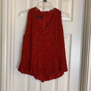 🔥Hot Sale🔥Woman Beaded Sequins Top. Size L